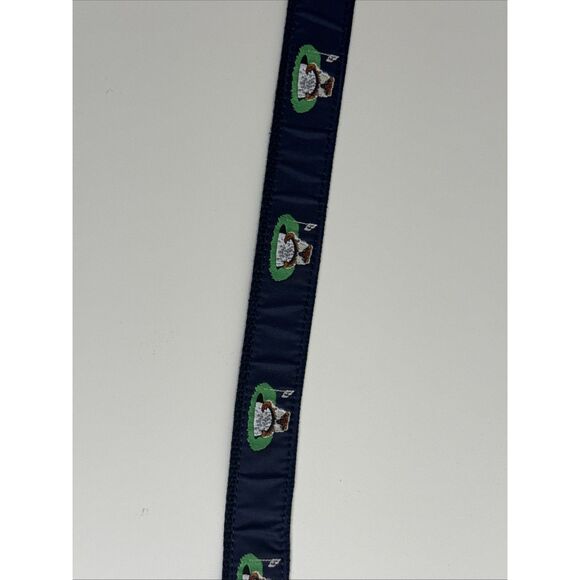Leather Man Ltd Belt Size 40 Golf Motif Gopher Caddyshack Blue Limited - Picture 8 of 13